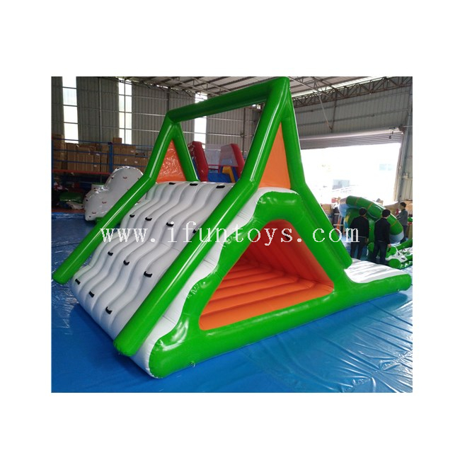 Water Park Inflatable Floating Slide Climbing Combo/Summit Express Gigantic Inflatable Water Slide