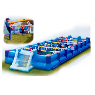 Cheap Human Foosball Inflatable Slip n Slide Human Table Soccer Football for Team Building Games