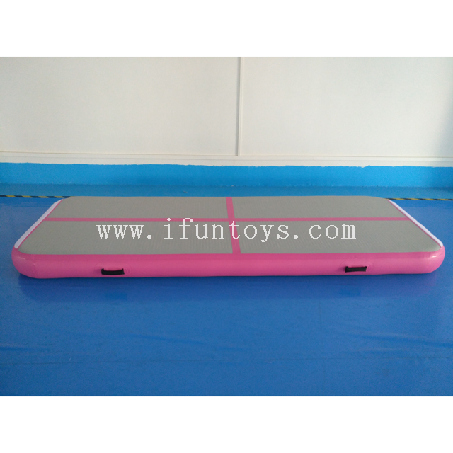 Cheap professional Inflatable AirTrack tumbling gymnastic gym track floor mat for training factory