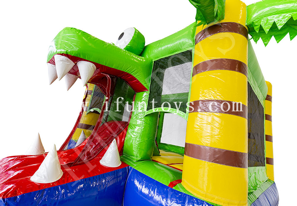 Inflatable Mini Bounce Crocodile Jumping Castle for Kids