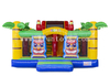 Hawaii Theme Inflatable Bouncer Slide / Jumping Castle with Slide / Kids Fun City for Amusement Park