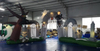 Inflatable Halloween Cemetery Arch / Inflatable Graveyard Archway with LED Light for Halloween Decoration