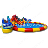 Attraction Whale Inflatable Play Ground Water Park / Aqua Park with Swimming Pool for Summer