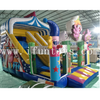 Lovely kids clown inflatable bouncy castle with slide/inflatable clown bouncer combo/Jumping Amusement Park Equipment