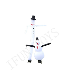 Outdoor Inflatable Snowman Skydancer / Inflatable Sky Air Dancer for Christmas