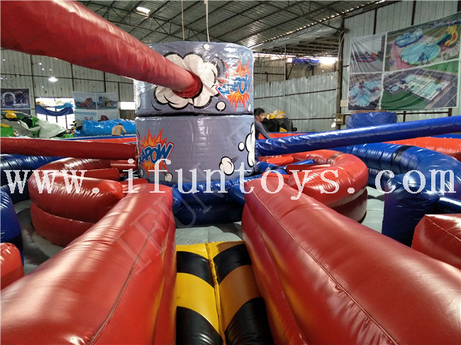 Inflatable Kapow Obstacle Maze / Mechanical Kapow Game / Kapow Wipeout Game for Kids And Adults