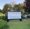 Open Air Cinema Event Inflatable Outdoor Movie Air Screen Blow up TV Screen With Sofa for Home Use