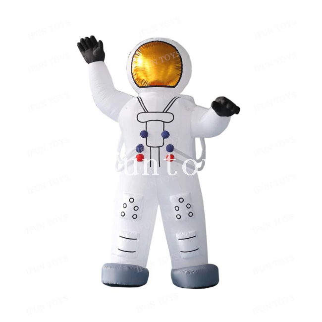 4m Tall Space Man Inflatable Astronaut Characters with Internal Blower for Advertising Display Events