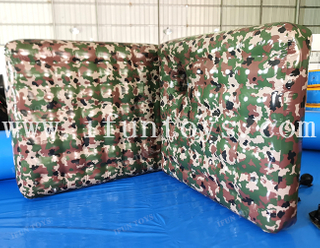 Military Inflatable Airsoft Bunker Wall Archery Tag Inflatable Paintball Bunker Camouflage Bunker Wall for Shooting Game