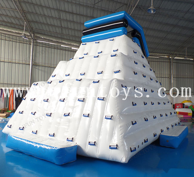 Lake Inflatable Iceberg Water Toys / Ocean Aquatic Inflatables Climbing Iceberg Float Water Slide for Kids and Adults