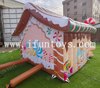 Xmas Themes Gingerbread House Inflatable Candy House Santa Grotto for Christmas Decoration