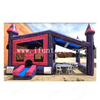 Commercial Use Purple Palace Canopy Bounce House Inflatable Jumping Bouncer Castle with Shade Tent and Basketball Hoop