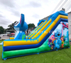 Giant 3D Stitch Character Dual Lane Inflatable Slide for Kids' Birthday Parties 