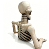 Led Lighted Inflatable Skeleton Halloween Decoration 3M Oxford Cloth Blow Up Skeleton Prop For Event Stage Haunted House
