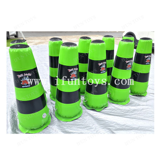 Kids and Adults Party Game Inflatable IPS Game Interactive Play System Battle Light Cones Inflatable Game for Event