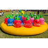 Interactive Inflatable Strawberry Pull Game for Team Building Outdoor Carnival Fruit Harvest Inflatable Party Games for Kids and Adults