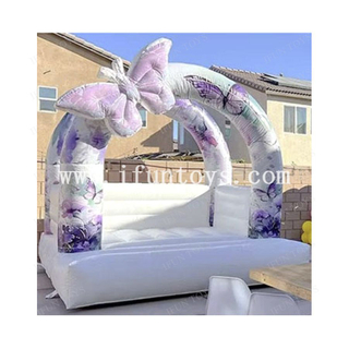 Wedding Bouncer Inflatable Butterfly Jumping Bouncer Castle Mini Bouncy House for Children