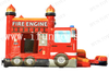 Fire Truck Combo Inflatable Fire Engine Bounce House with Slide for Party Rental