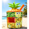 Outdoor Advertising Custom Inflatable Pineapple Photo Booth Tent Giant Fruit Drink Kiosk Bar for Summer Beach Carnival Festival
