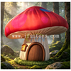 Outdoor Giant Inflatable Mushroom House with Light LED Oxford Lawn Fairytale Mushroom House for Event Party Stage Decoration
