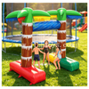 Commercial PVC Tarpaulin Inflatable Sprinkler Arch Tropical Palm Tree Outdoor Water Spray Toy Gate for Kids Summer Party Rental