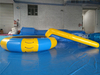 Outside pool kids N adults inflatable water blob trampoline with slide for water park equipment