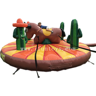 5 meters inflatable manual bull rodeo amusement ride games for kids