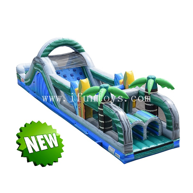 New design Jungle Inflatable race obstacle bouncer course / run inflatable combo obstacle course for sale