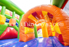 Inflatable Lion Bouncer / Kids Inflatable Moonwalk Combo / Jumping Castle with Slide for Sale