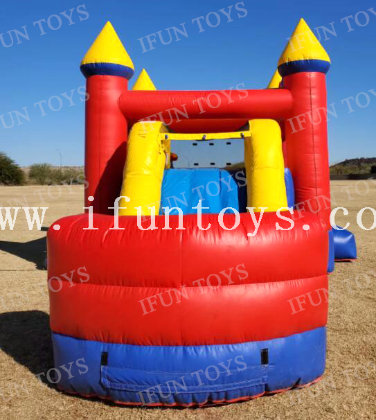 Outdoor Inflatable Multi Bouncy Slide Castle Jumper House with Basketball Hoop for Kids Party Event