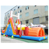 inflatable Jumping spaceship bouncer combo/ inflatable USA rocket bouncy castle with slide/inflatable obstacle castle for kids