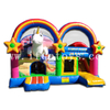 Inflatable Magical Unicorn Combo Bounce House with Slide / Unicorn Playzone for Kids