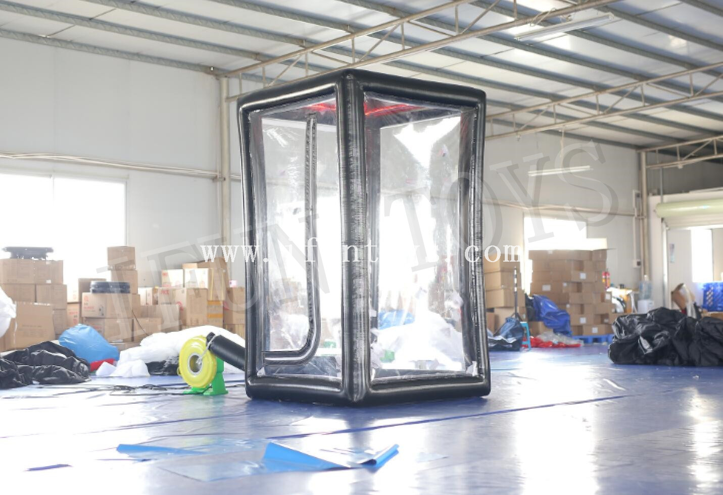 Air Sealed Inflatable Money Grab Booth / Cash Cube Money Machine Booth for Event