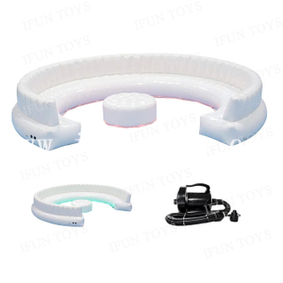PVC Folding Inflatable Circular Couch with Table / Round Inflatable Sofa / Air Lounge for Garden/Parties/Events/Exhibitions