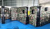Military Inflatable Airsoft Bunker Wall Archery Tag Inflatable Paintball Bunker Camouflage Bunker Wall for Shooting Game
