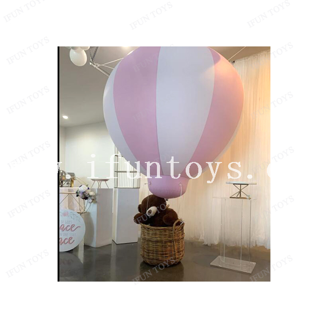 PVC Hot Air Balloon Inflatable Hanging Balloons with Pump for Party/Event/Show/Advertising/Exhibition