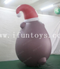 Christmas Brown Bear Cartoon Balloon Decoration Inflatable Hanging Balloons with Lights for Park Yard Shopping Mall Plaza