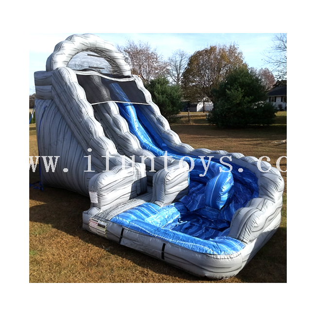 Commercial inflatable winter wonderland snow tubing or sledding slide inflatable outdoor slides for kids