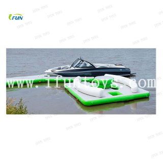 Floating Inflatable Yacht Y Dock Pontoon For Motor Boat Parking Platform for Water Sports