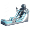 Amusement Park Inflatable Robot Slide Backyard Inflatable Water Slide with Pool for Party