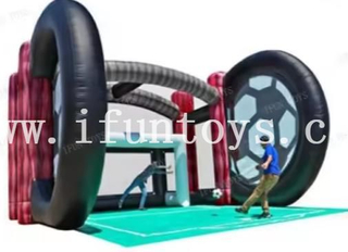 Cheap Inflatable Carnival Game/football penalty goal challenge game/soccer shootout game for Sale