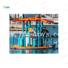 Inflatable Floating Water Park Combo Tent Sofa Dock & Platform with PVC/Vinyl Material for Commercial/Residential Outdoor Use