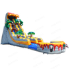 T-Rex Jungle Theme Inflatable Wet Dry Slide Commercial Grade Backyard Blow Up Water Slides With Pool For Kids And Adults