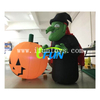Custom Giant Inflatable Halloween Witch Outdoor Decoration LED Lighted Green Witch Blow Up Yard Prop for Holiday Party Display