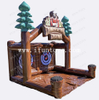 Lumberjack Legends Axe Throwing Game Outdoor Carnival Double Lane Inflatable Axe Toss Game for Kids And Adults