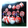 Christmas Decoration Inflatable Hanging Candy Cane Large Lollipop PVC Christmas Decor Balloons Inflatable Bouncer