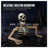 Led Lighted Inflatable Skeleton Halloween Decoration 3M Oxford Cloth Blow Up Skeleton Prop For Event Stage Haunted House