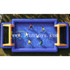 Commercial Grade PVC Tarpaulin Outdoor Inflatable Water Soccer Field Soap Football Pitch Playground with Goals for Events