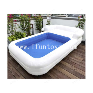 Commercial Customized Inflatable Sofa Pools Swimming Pool With Sofa Portable Pool Lounge Sofa for Backyard Party