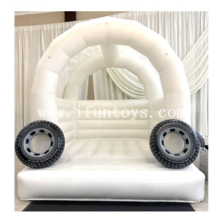 Mini Toddler White Bounce House Inflatable White Wedding Bouncy Castle Party Rental